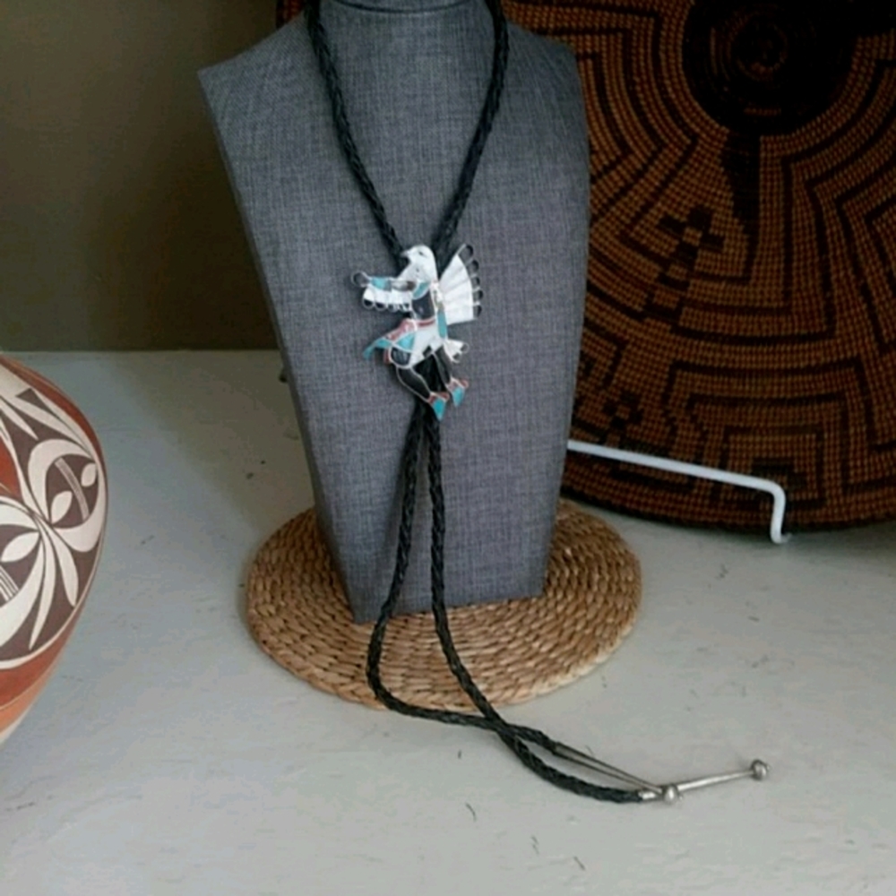 Native American Navajo Eagle Dancer Bolo